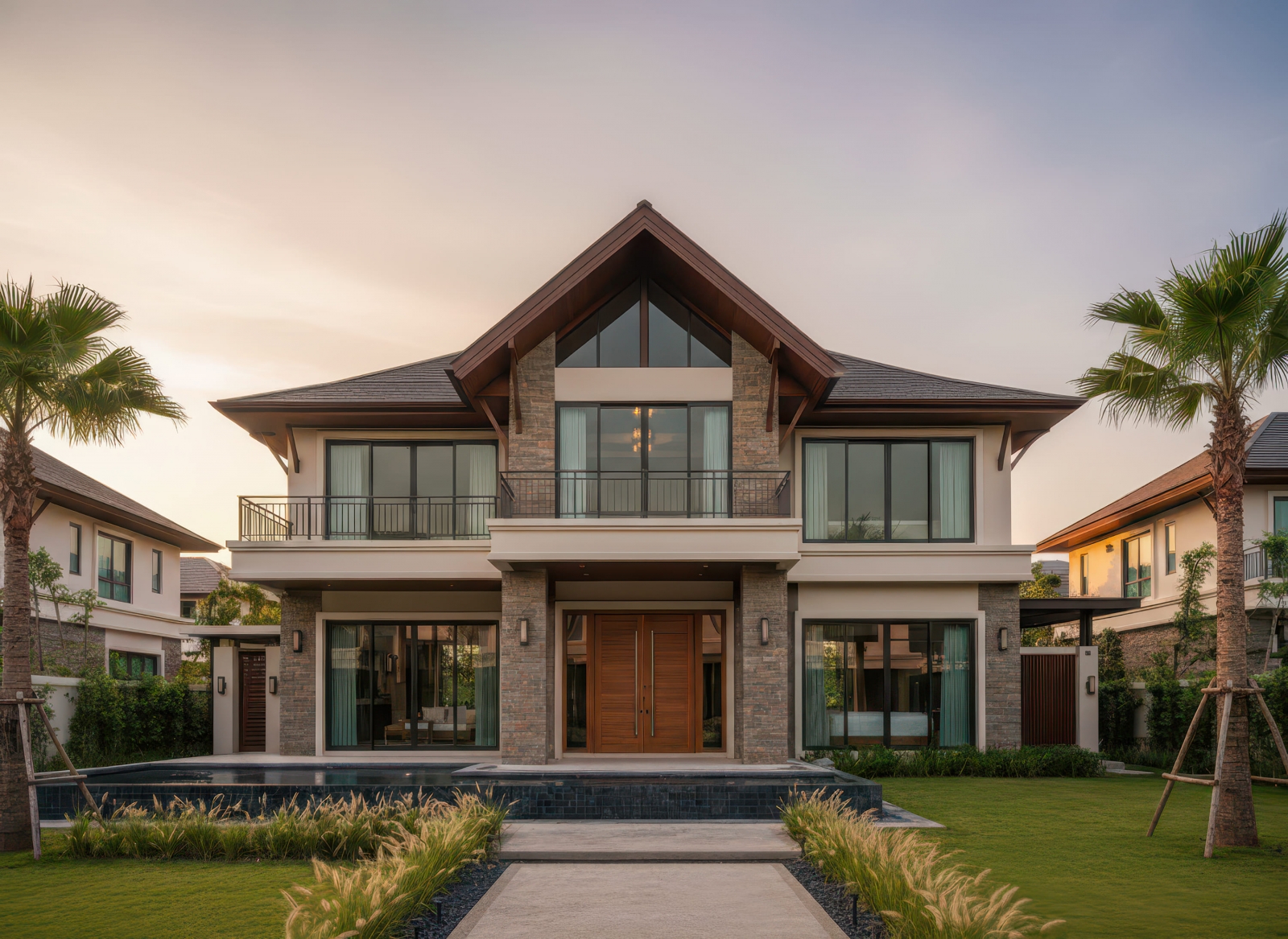 34+ Mẫu nhà 2 tầng mái Thái 100m2 đơn giản, hiện đại xu hướng 2026