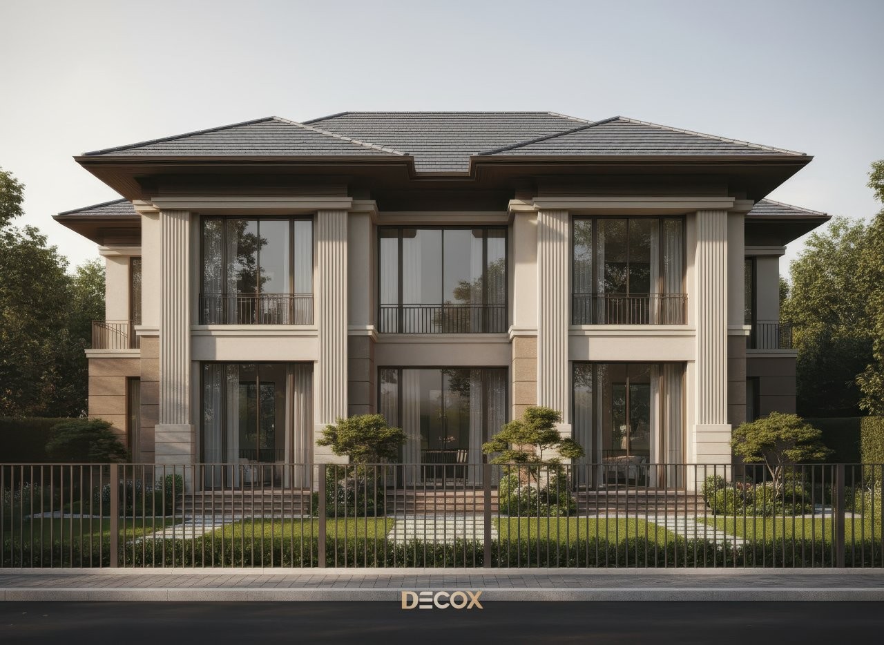 biệt thự 2 tầng tân cổ điển