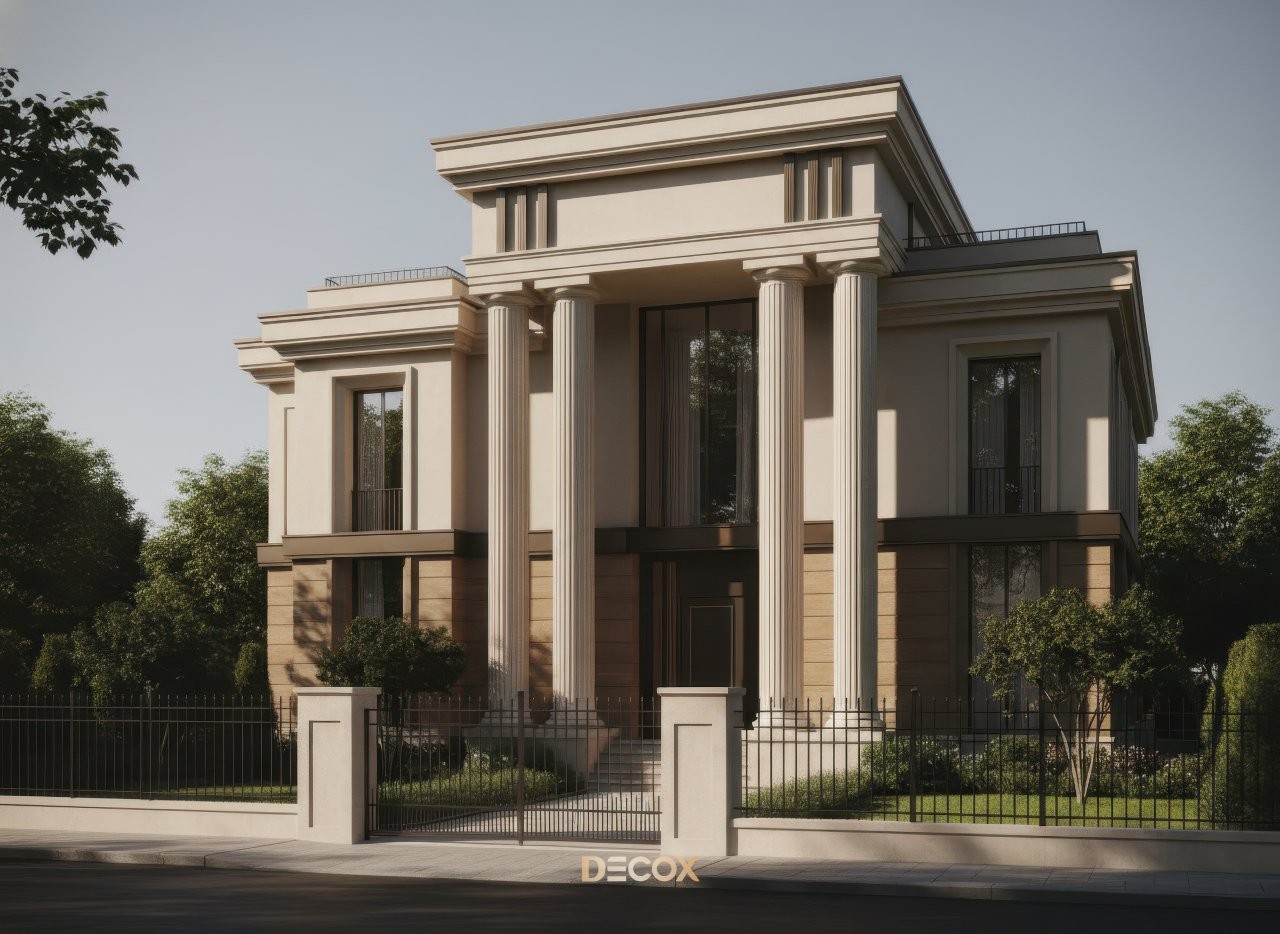 nhà biệt thự 2 tầng kiểu pháp