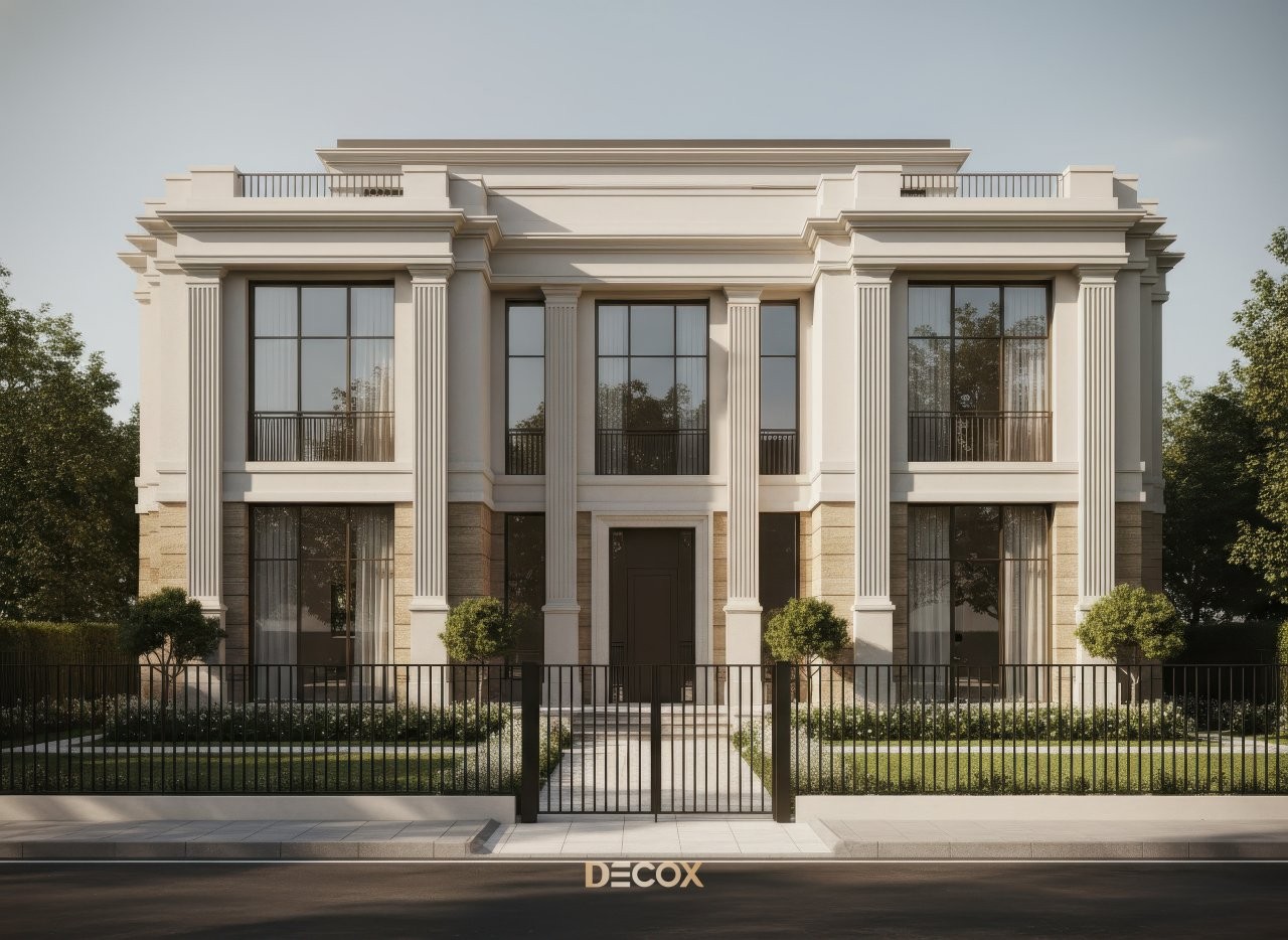 nhà biệt thự 2 tầng kiểu pháp