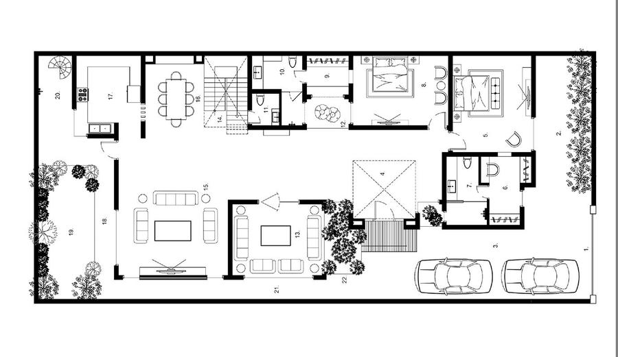 Tuyển tập TOP 10 Mẫu mặt bằng biệt thự 1 tầng đẹp, tiện nghi 2024