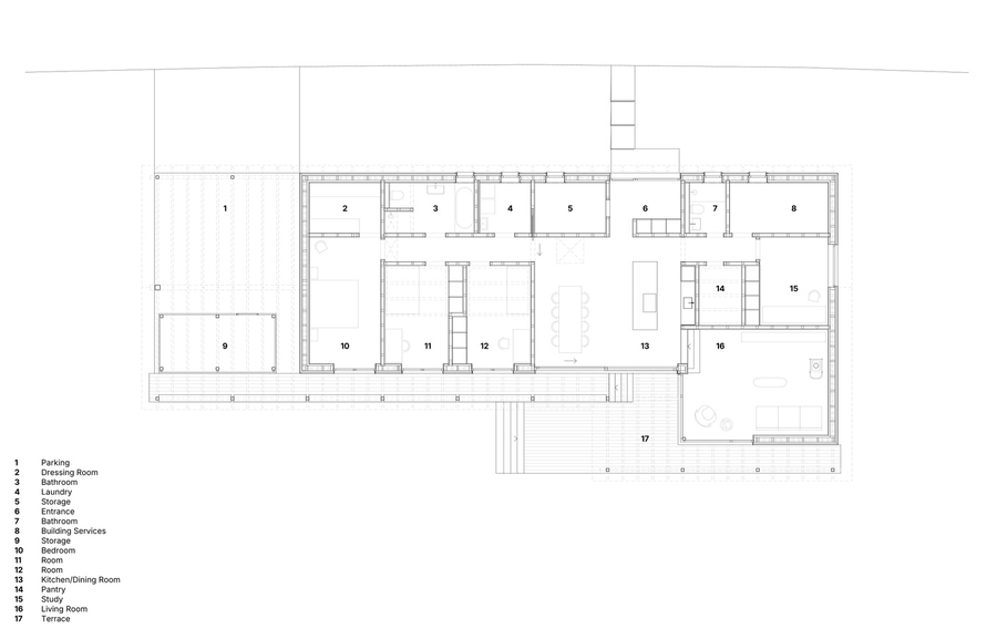Tuyển tập TOP 10 Mẫu mặt bằng biệt thự 1 tầng đẹp, tiện nghi 2024