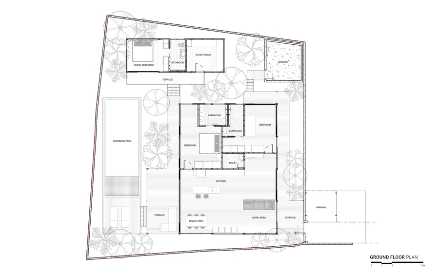 Tuyển tập TOP 10 Mẫu mặt bằng biệt thự 1 tầng đẹp, tiện nghi 2024