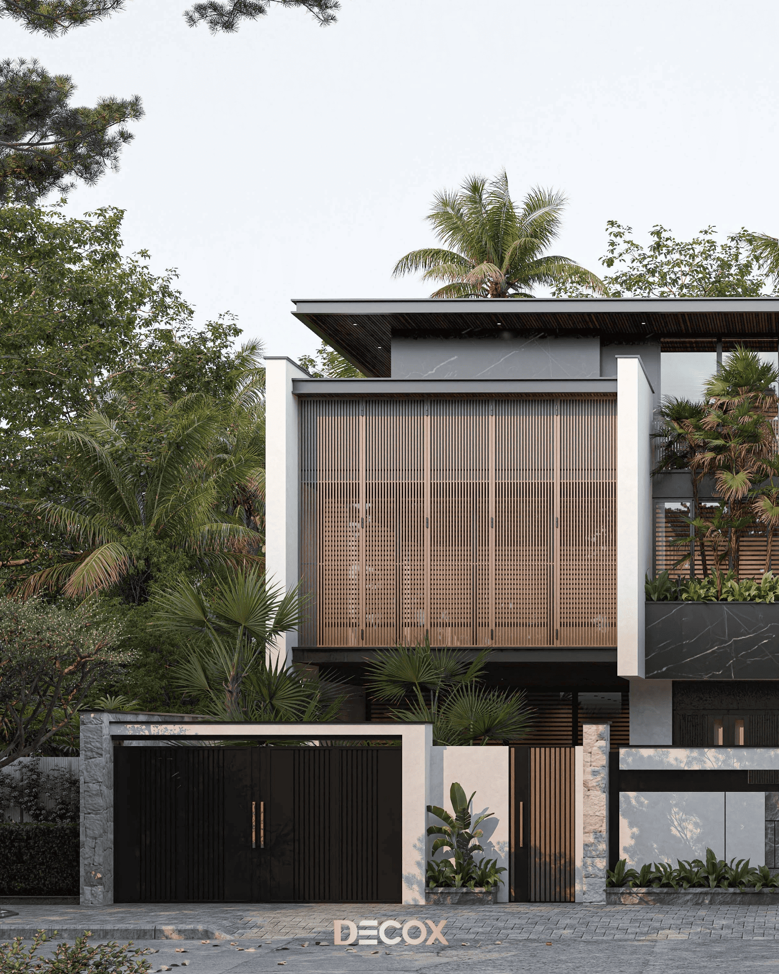 biệt thự mini 2 tầng