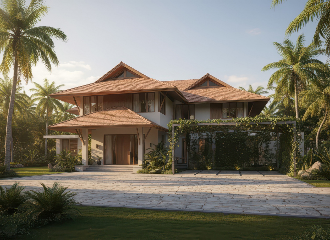 34+ Mẫu nhà 2 tầng mái Thái 100m2 đơn giản, hiện đại xu hướng 2026