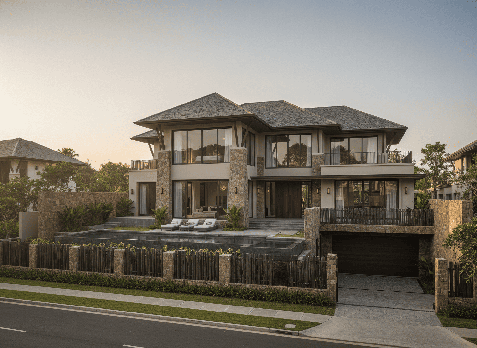 34+ Mẫu nhà 2 tầng mái Thái 100m2 đơn giản, hiện đại xu hướng 2026