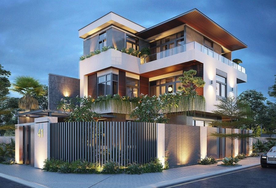 30+ Mẫu nhà phố 2 mặt tiền đẹp, hiện đại đón đầu xu hướng thiết kế 2023