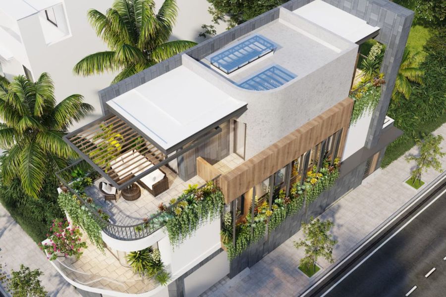 30+ Mẫu nhà phố 2 mặt tiền đẹp, hiện đại đón đầu xu hướng thiết kế 2023