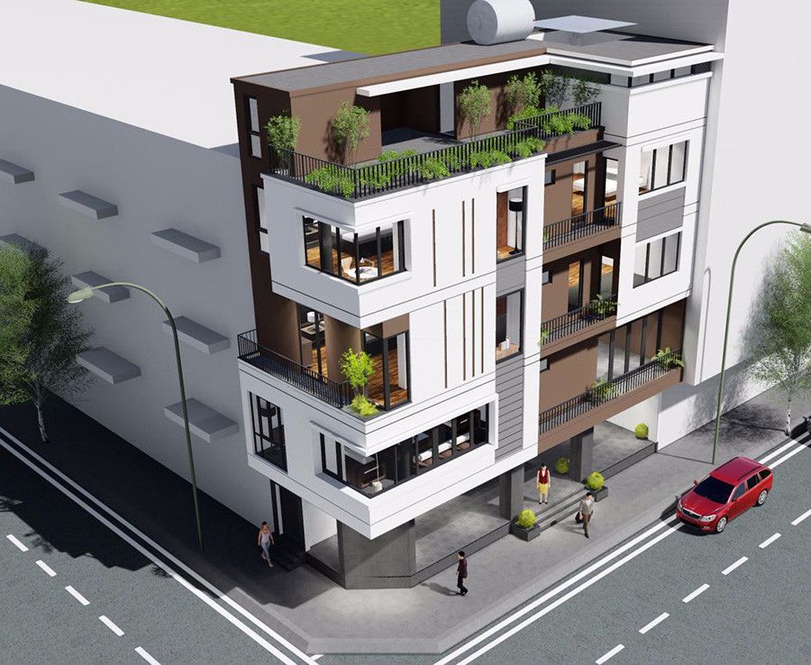 30+ Mẫu nhà phố 2 mặt tiền đẹp, hiện đại đón đầu xu hướng thiết kế 2023