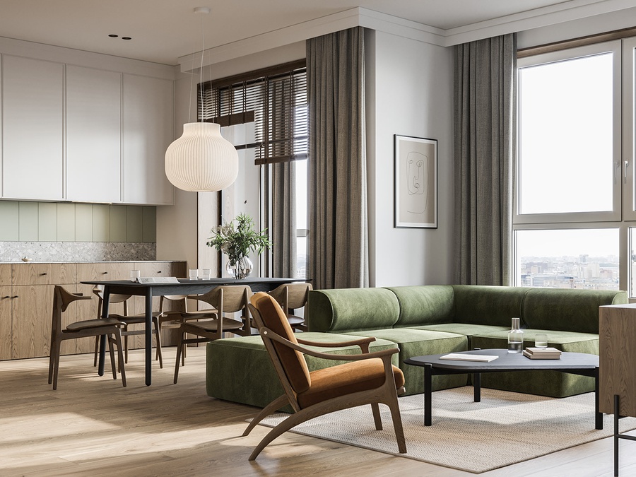 30+ Mẫu thiết kế phòng khách phong cách Bắc Âu - Scandinavian đẹp