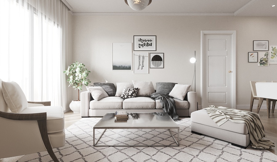 30+ Mẫu thiết kế phòng khách phong cách Bắc Âu - Scandinavian đẹp