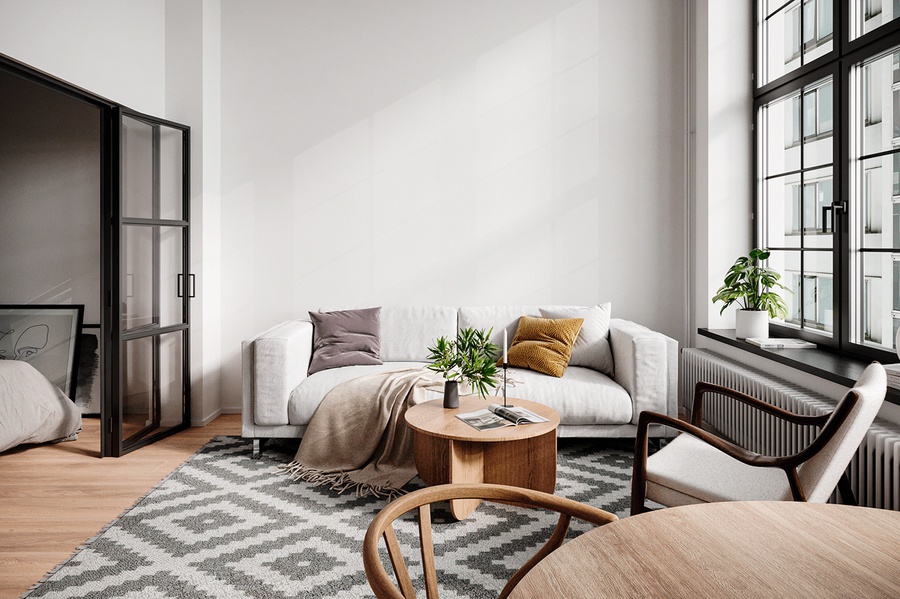 30+ Mẫu thiết kế phòng khách phong cách Bắc Âu - Scandinavian đẹp