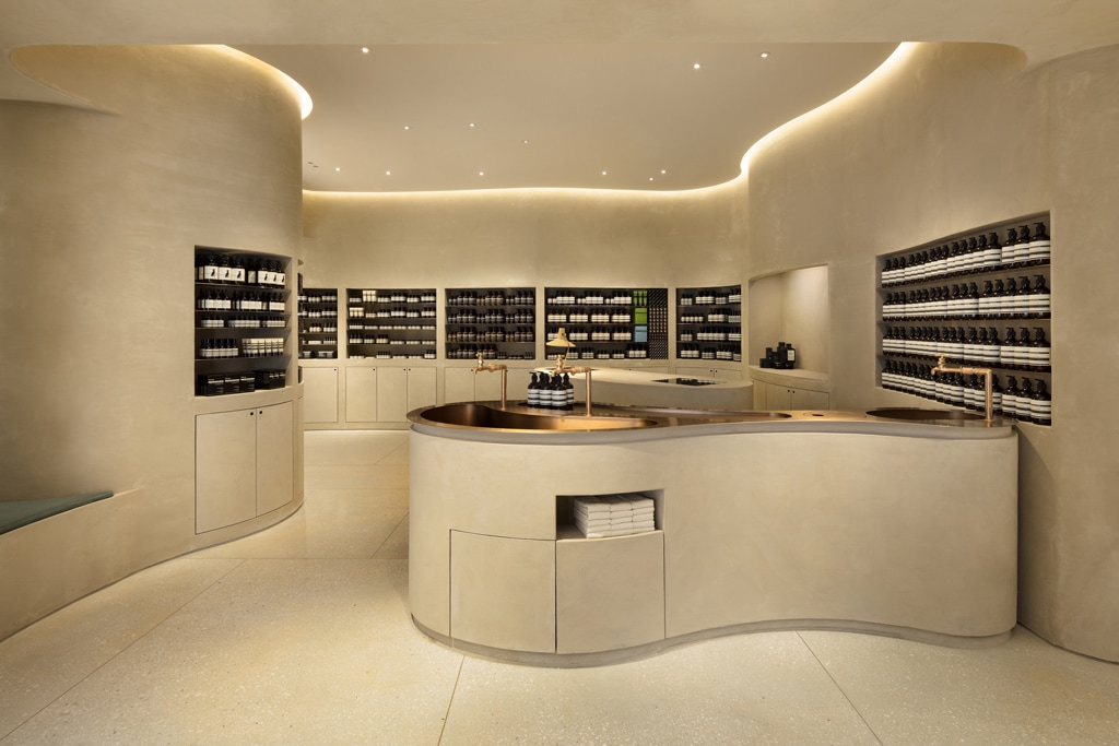 thiết kế shop mỹ phẩm