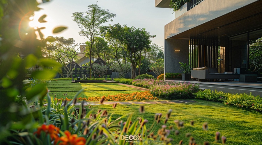 40+ Mẫu thiết kế sân vườn biệt thự đẹp, sang trọng và ấn tượng 2024