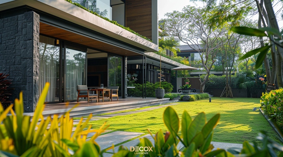 40+ Mẫu thiết kế sân vườn biệt thự đẹp, sang trọng và ấn tượng 2024