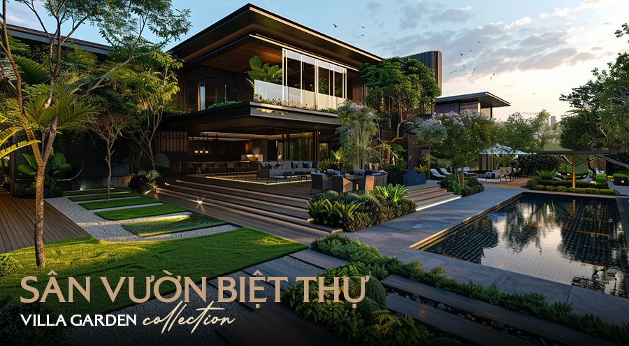 40+ Mẫu thiết kế sân vườn biệt thự đẹp, sang trọng và ấn tượng 2024