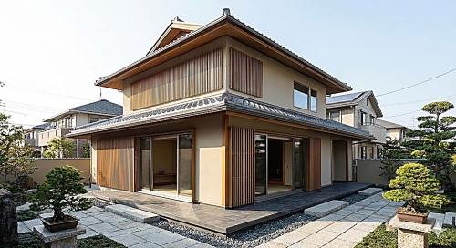 20+ Mẫu nhà vuông 2 tầng mái Nhật đẹp, bao gồm bản vẽ thiết kế