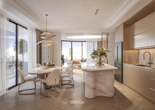 25+ Mẫu thiết kế phòng khách liền bếp cho nhà nhỏ, tối ưu diện tích