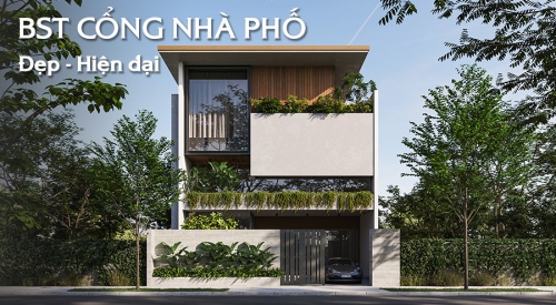Gợi ý [30+] Mẫu cổng nhà phố đẹp hiện đại, ấn tượng nhất 2026