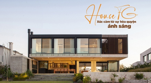 Nhà 2 tầng House FG – Xúc cảm từ sự hòa quyện ánh sáng