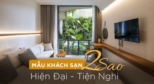 Tổng hợp các mẫu khách sạn 2 sao đẹp, hiện đại và tiện nghi 2026