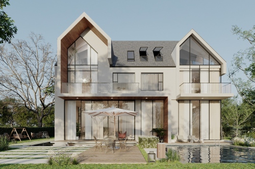 65+ mẫu nhà 2 tầng đẹp xu hướng 2026